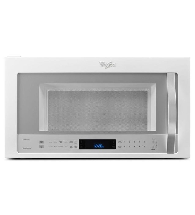 Whirlpool WMH76719CH 30" Over the Range Combination Range Hood Microwave with 1.9 cu. ft. 1100 Cooking Watts 4... N8