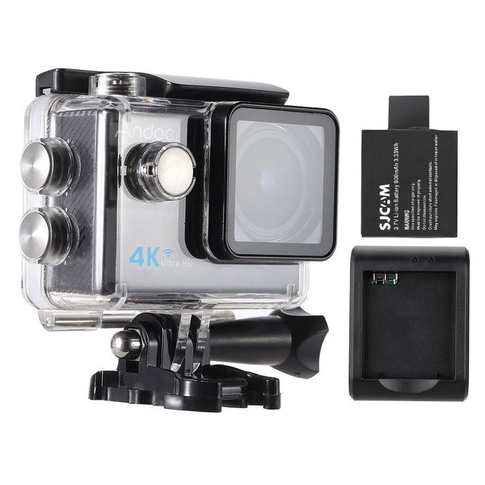 Andoer Ultra HD Action Sports Camera 2.0" LCD 16MP 4K 25FPS 1080P 60FPS 4X Zoom WiFi 25mm 173 Degree + Camera... N11