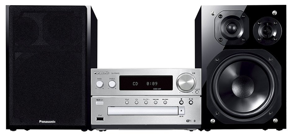 Panasonic CD stereo system SC-PMX9-S (Silver)