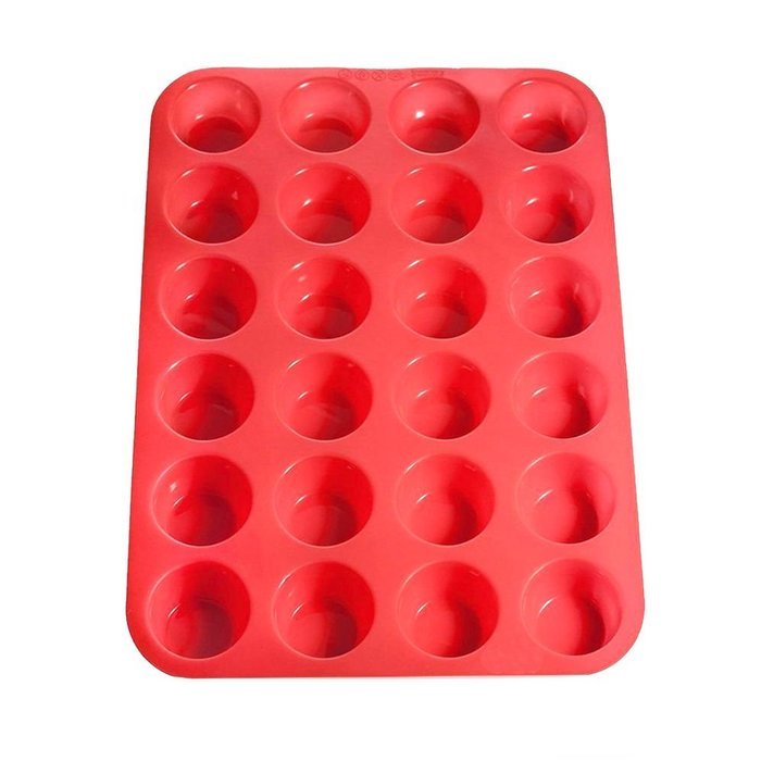 Hanperal Mini Muffin Pan，24 Cups Portion Control Baking Pans， Non Stick Food Grade Siicone Mold Versatile Heat...