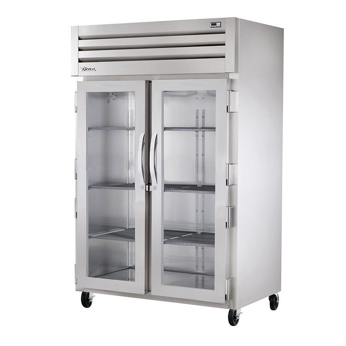True Spec Series STA2R-2G Two Glass Door Top Mount Reach-In Refrigerator
