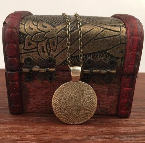 Tree of Life Mosaic Antique Vintage Necklace Pendant Jewelry Charm Gift N3