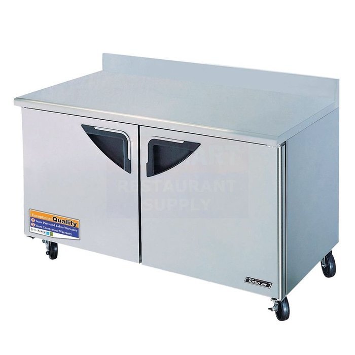 Turbo Air TWR60SD 16 cu. ft. Super Deluxe Series Worktop Refrigerator with Efficient Refrigeration System Hot...