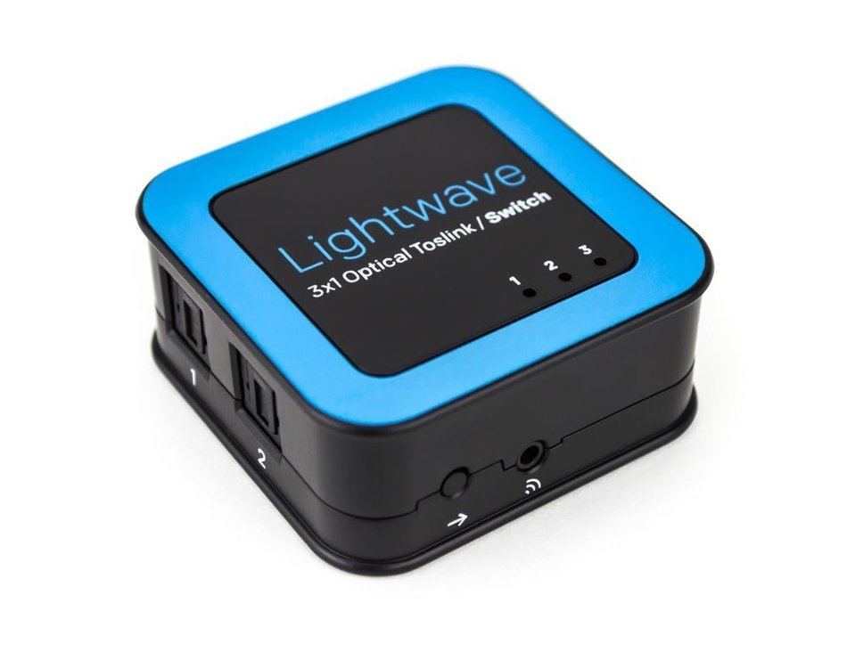 Sewell Direct SW-30537 Lightwave 3x1 Optical Toslink Switch With Remote N2