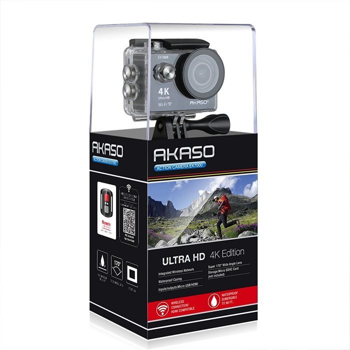 AKASO EK7000 4K WIFI Sports Action Camera Ultra HD Waterproof DV Camcorder 12MP 170 Degree Wide Angle 2 inch LCD... N3
