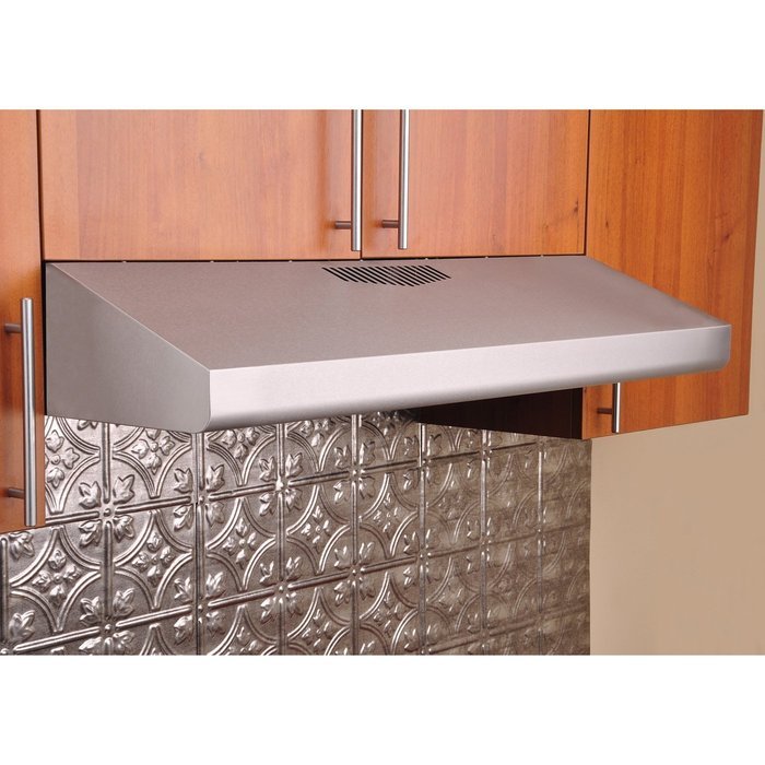 KOBE Range Hoods CHX3030PDS-GC KOBE Brillia 30-Inch Under Cabinet Push Button Glass Parametric Panel Range Hood N2