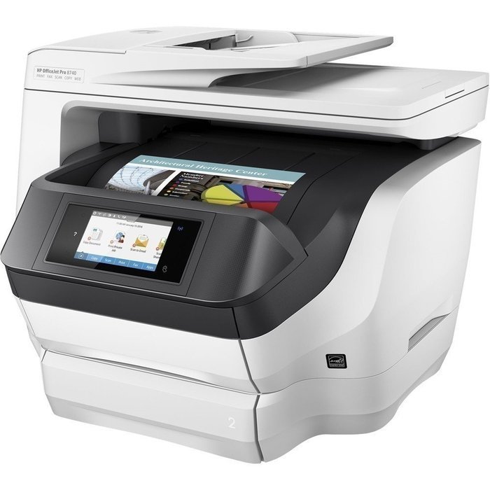 HP - Officejet Pro 8740 Wireless All-In-One Instant Ink Ready Printer N2