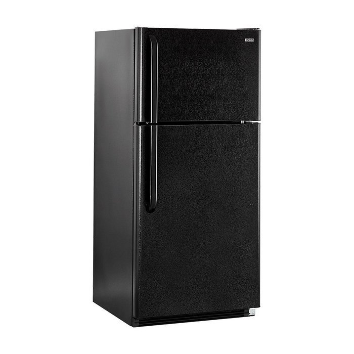 Haier HRT18R1APB 29.20" Freestanding Top Freezer Refrigerator with 18.1 cu. ft. Total Capacity, 2 Glass Shelves... N4