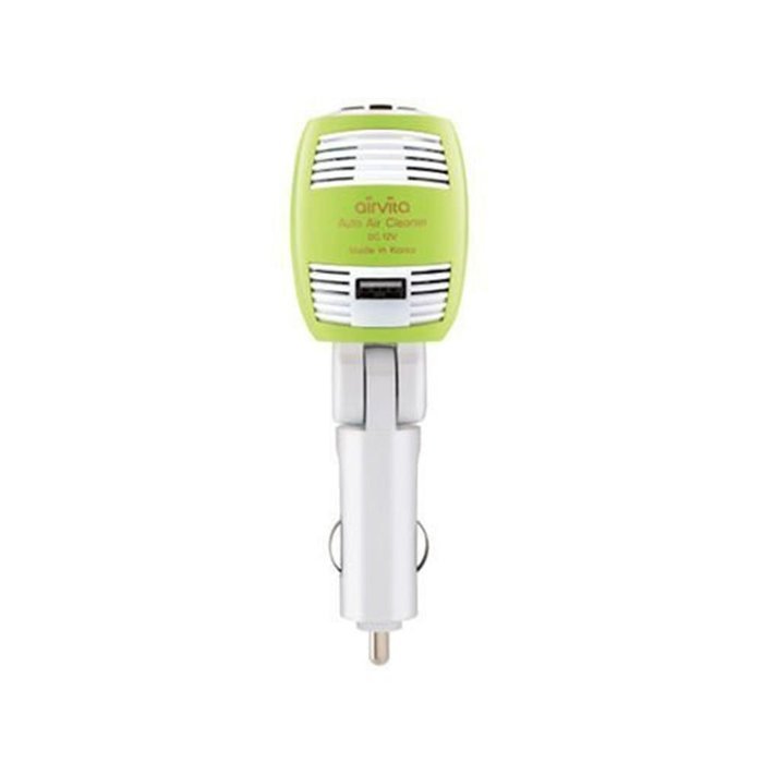 Airvita Car wireless Air Stick CigarJack Aip Purifier USB 180&deg;Adjustable Angle (Lime) N2
