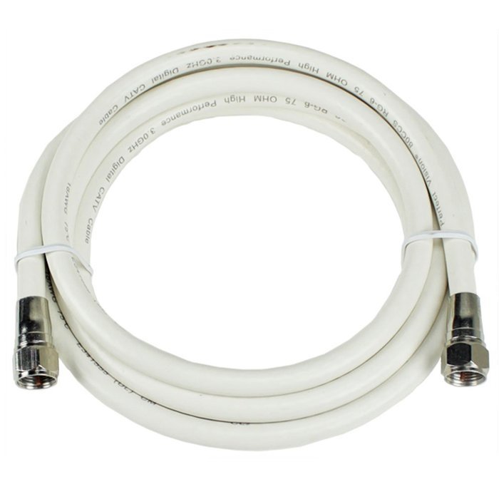 Perfect Vision 036012 50-Feet RG-6 Coaxial Cable with Ends, Black