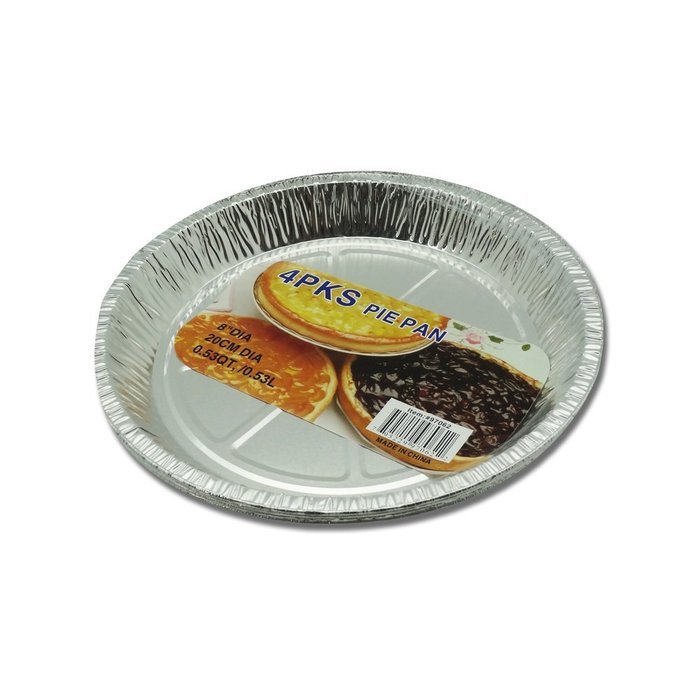 8" Aluminum Foil Pie Pan Set (4 pc)