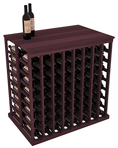 Wine Racks America Redwood Double Deep Tasting Table + Solid Top. 13 Stains to Choose From! N12