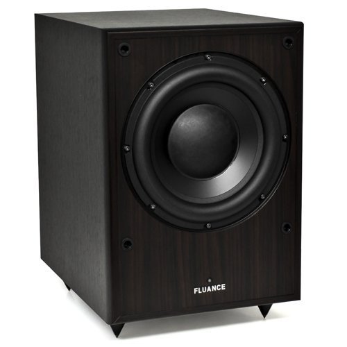 Fluance DB-150 10 Inch 150 Watt Low Frequency Powered Subwoofer-Dark Walnut N3
