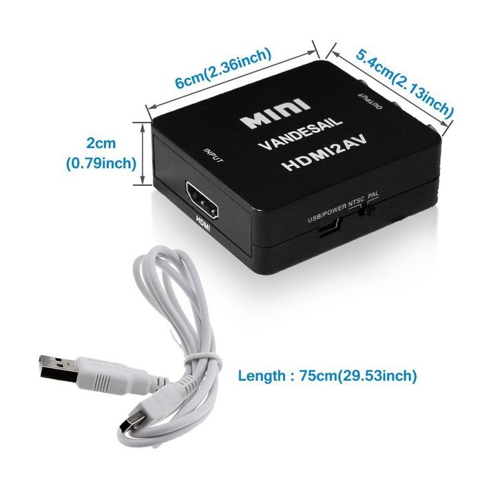 USB HDMI Adapter, VANDESAIL USB 3.0 to HDMI External Video Card Multi Monitor Adapter with Gold Plated for Windows... N12