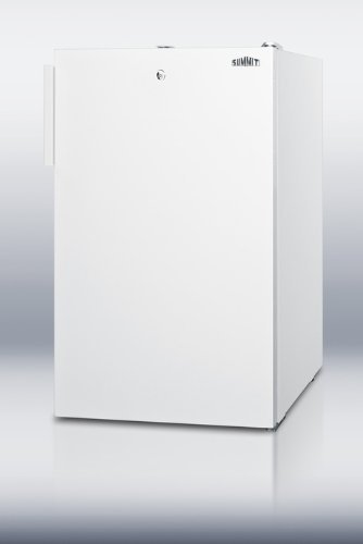 Summit FF511L7 20" wide commercially approved 4.1 cu.ft. counter height all-refrigerator auto defrost with a lock...