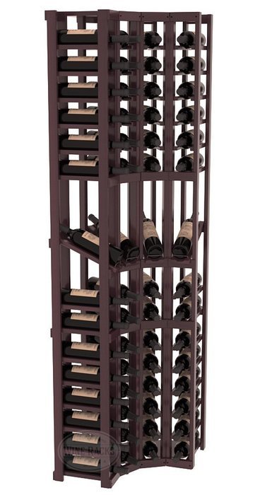 Wine Racks America Redwood 4 Column Display Corner Cellar Kit. 13 Stains to Choose From! N14