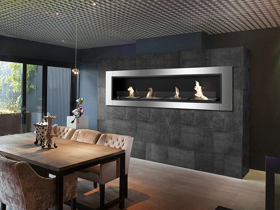 Ignis Ventless Bio Ethanol Fireplace Accalia with Safety Glass