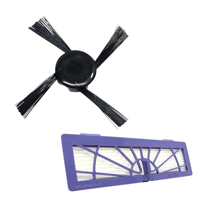 Neato Botvac 85 High Performance Filter & Side Brush - Replacement Kit Includes 1 High Performance Filter & 1...