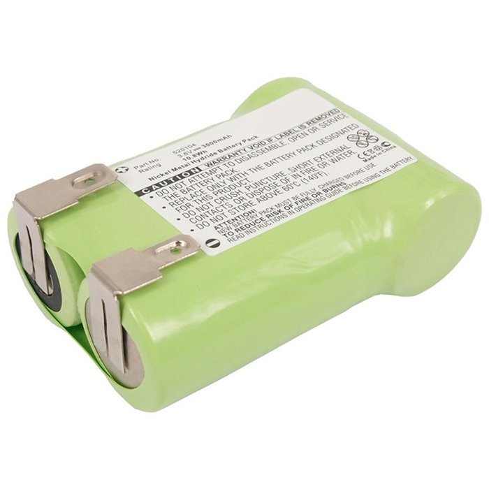 2x Exell Ni-MH 3.6V Battery Fits AEG Junior 3000 Handheld Vacuums Replace 520104 N4
