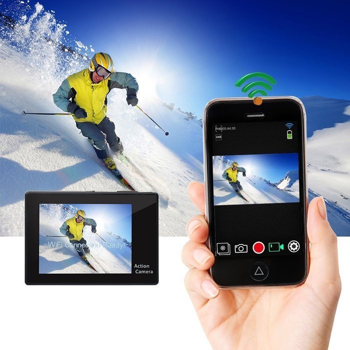 Campark UHD 4K WiFi Extreme Sport Camcorder,mini portable sports camera, Support Burst Photo, Time Lapse and Looping... N5