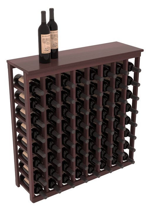 Wine Racks America Redwood Tasting Table + Solid Top. 13 Stains to Choose From! N14