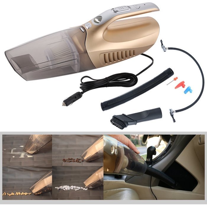 MICTUNING Portable 4 in 1 Handheld Car Vacuum Cleaner 12 Volt Wet/Dry Vacuum with 100W Tire Inflator Pump, Tire...