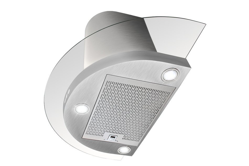 FIREBIRD 30" Wall Mount Stainless Steel Tempered Glass Wall Mount Powerful Push Button Control Kitchen Vent Fan...