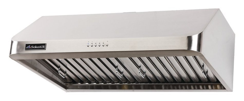 36" SokoAir SK-UC2110 STAINLESS STEEL UNDER CABINET RANGE HOOD