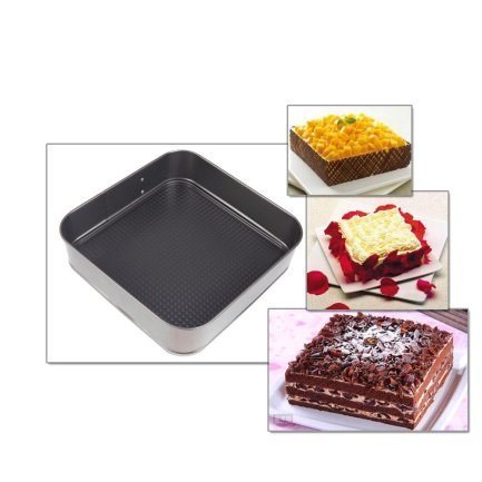 3 Springform Cake Pan Baking Bake Tray Tins Heart Square Round N5