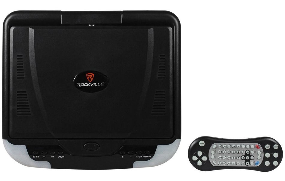 Rockville RVM18FD-BK 18" TFT Black Flip Down Car Monitor w/ USB/SD/Video Games N6
