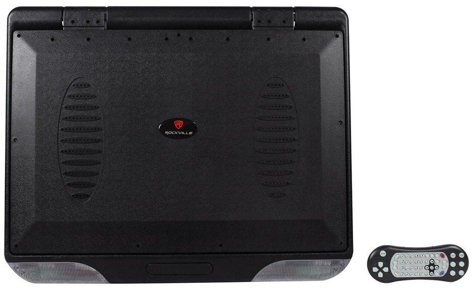 Rockville RVM18FD-BK 18" TFT Black Flip Down Car Monitor w/ USB/SD/Video Games N19