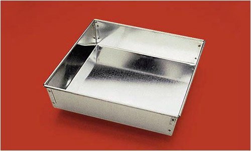 Paderno World Cuisine 9.5 Inch Tin Square Cake Mold