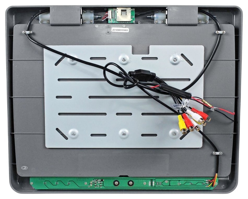 Rockville RVM18FD-BK 18" TFT Black Flip Down Car Monitor w/ USB/SD/Video Games N21