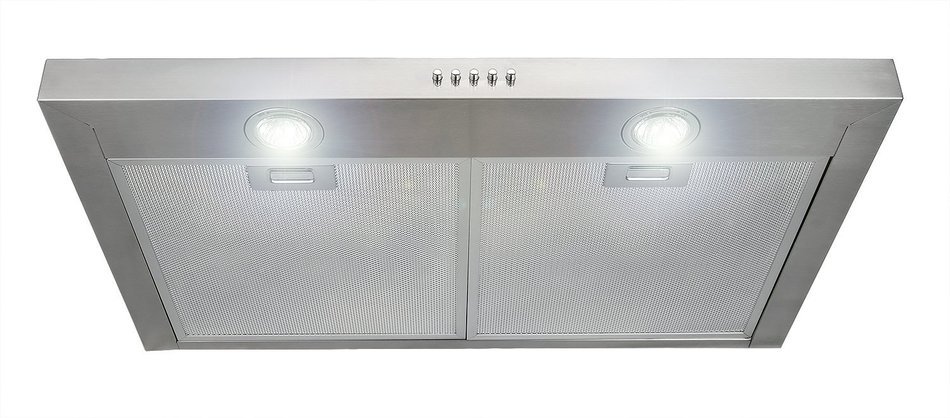 FIREBIRD New 30-Inch 3-Speed Stainless Steel Slim Under Cabinet Range Hood FB-SS5710Y (Silver) N2