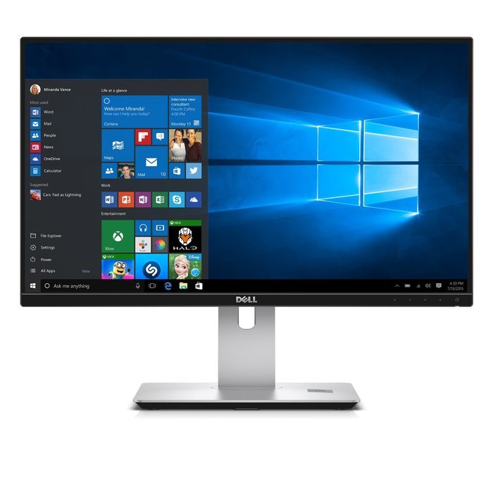 Dell Ultrasharp U2417HJ 23.8" Screen LCD Monitor with Wireless Charging Stand N16