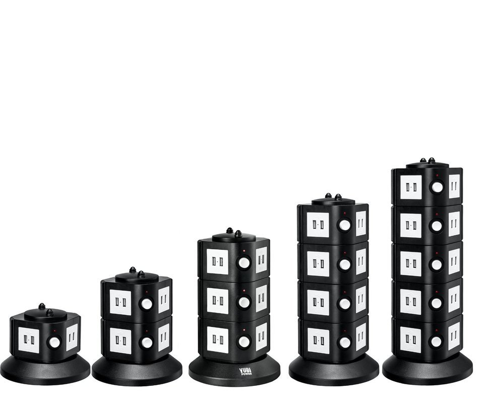 Yubi Power 40 Port Universal USB Family Charging Tower Station w/ Surge & Overload Protection for Iphone, Ipad...