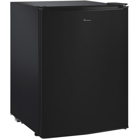 Amana 2.7 cu ft Compact Single-Door Refrigerator, Black