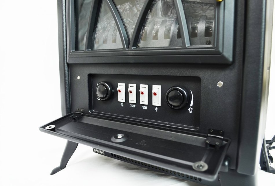 AKDY 16" European Style Freestand Modern Electric Fireplace Heater Stove AK-ND-18D2P