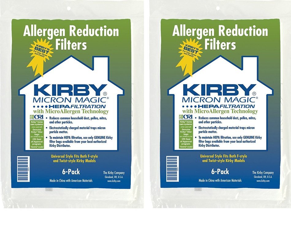 Kirby Allergen Reduction Filters, 204811 (12 pack)