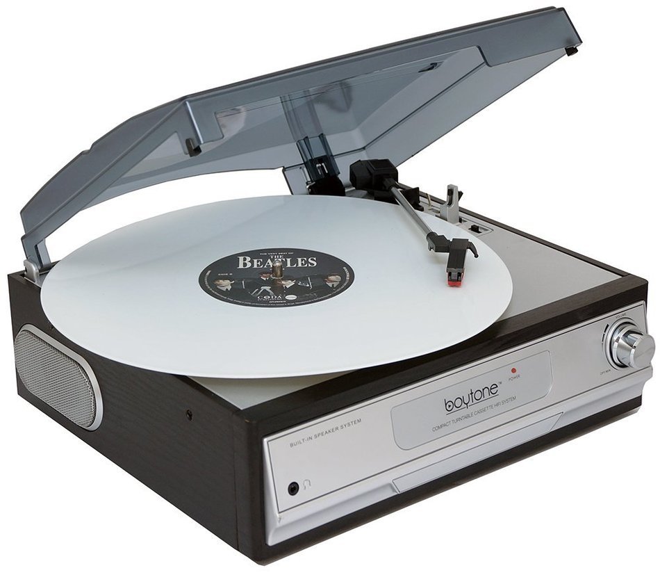 Boytone BT-17TBC Turntable + Cassette Player + Headphone jack