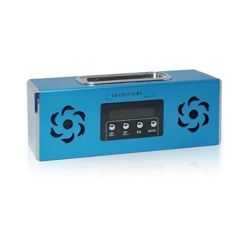 Technical Pro Portable Battery Powered Speaker with iPod&trade; Loading Dock & USB Input