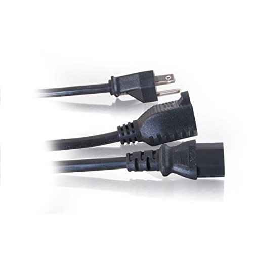 C2G / Cables To Go 29811 16 AWG 1-to-2 Power Cord Splitter (3 Feet, Black)