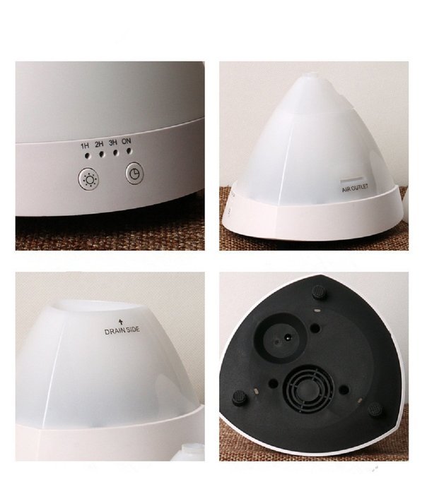 80ml Portable Aromatherapy Cool Mist Humidifier with 7 Color LED Lights