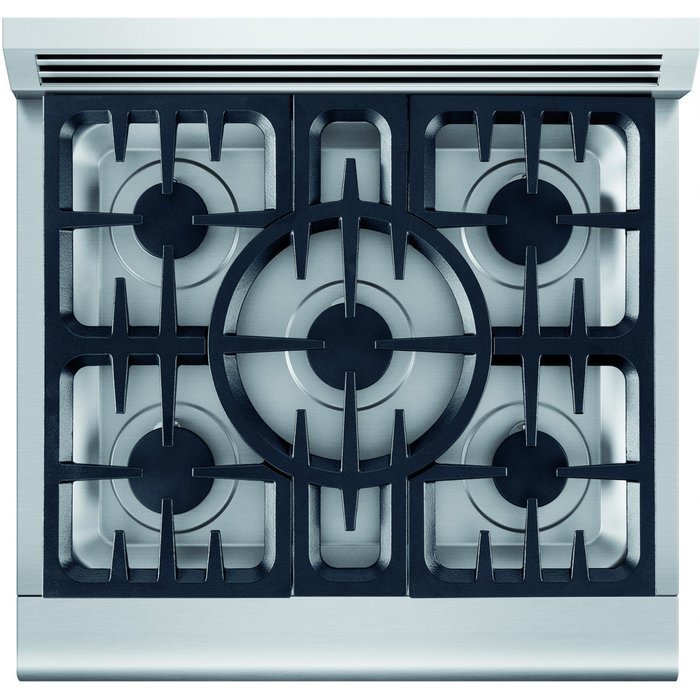DCS RDV305N Professional 30" Stainless Steel Dual Fuel Slide-In Sealed Burner Range - Convection N2
