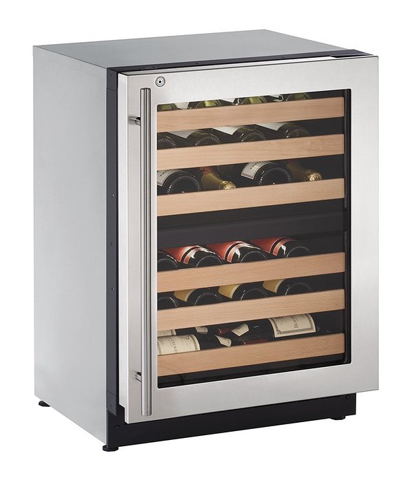 U-Line U2224ZWCS13A Built-in Wine Storage, 24", Stainless Steel