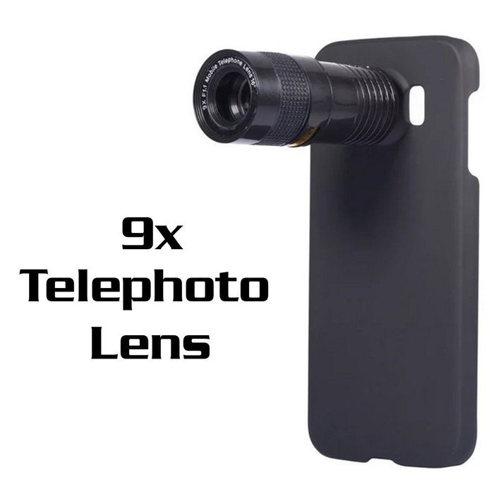 5 in 1 Mobile Phone Lens Kit, [9X Telephoto Telescope] [0.63x Wide Angle] [0.4X Super Wide Angle ] [180&deg; Fisheye... N10