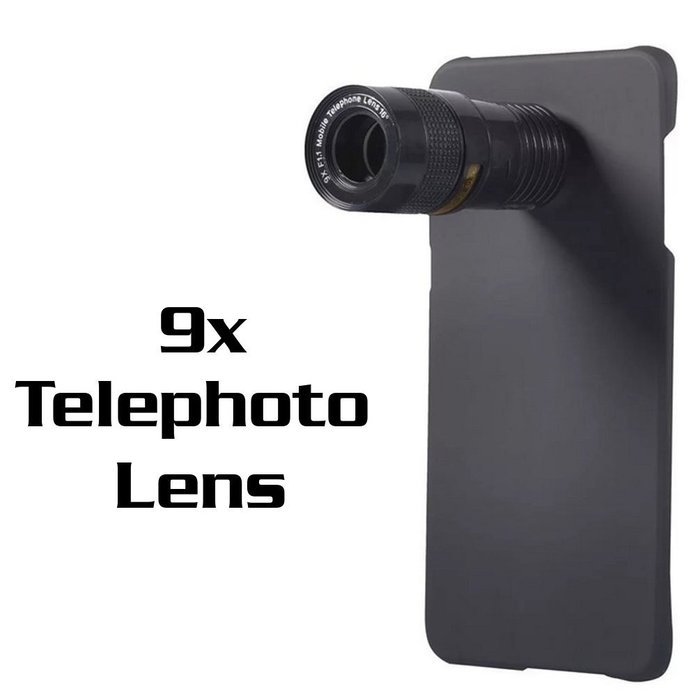 5 in 1 Mobile Phone Lens Kit, [9X Telephoto Telescope] [0.63x Wide Angle] [0.4X Super Wide Angle ] [180&deg; Fisheye... N12