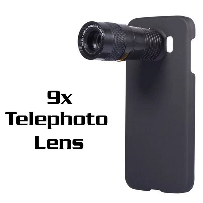 5 in 1 Mobile Phone Lens Kit, [9X Telephoto Telescope] [0.63x Wide Angle] [0.4X Super Wide Angle ] [180&deg; Fisheye... N15