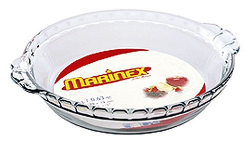 Marinex Glass Fluted Pie Dish, 9-Inch