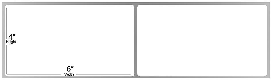 4 x 6 Fanfold Zebra Compatible Direct Thermal Labels (4 Cartons) for Zebra Printer GC420d GC420t GK420d GK420t... N3